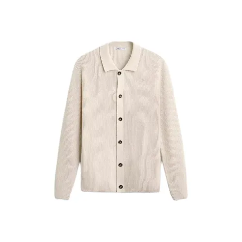 ZARA Белый Мужской Трикотаж