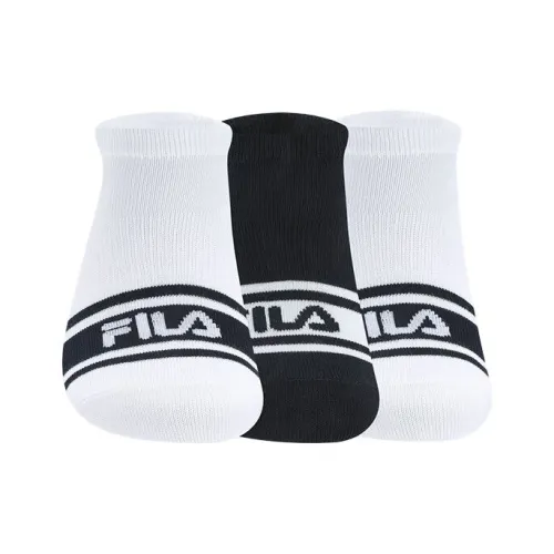 FILA 3 шт Стандартный белый + Стандартный белый + Легендарный синий Женские носки