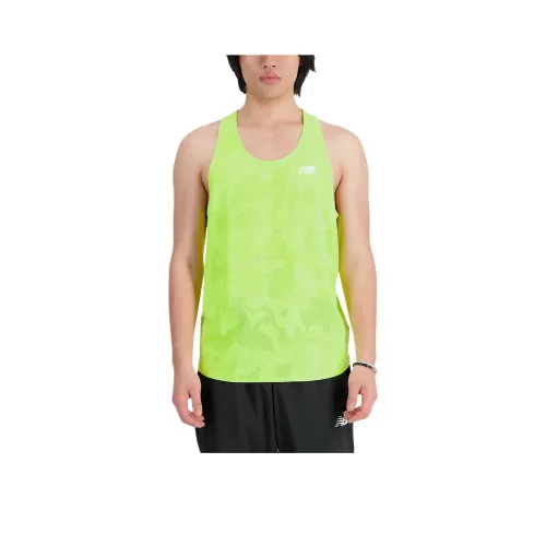 New Balance Топ Мужской Неоновый Зеленый