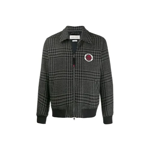 Alexander McQueen Темно-серые мужские куртки