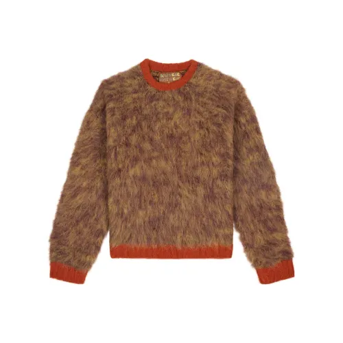 Brain Dead MARLED Alpaca Crewneck Sweater Unisex Mocha