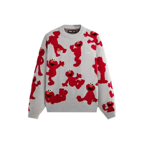 KITH X SESAME STREET Monday Program Collection Свитер Унисекс Light Серый Красный
