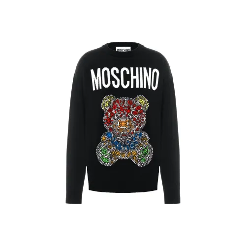 MOSCHINO Мужские черные свитеры