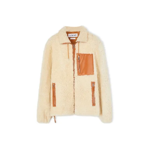 LOEWE Экрю Мужские Куртки
