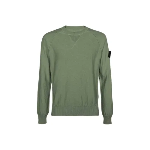 Stone Island Зеленый Мужской Трикотаж