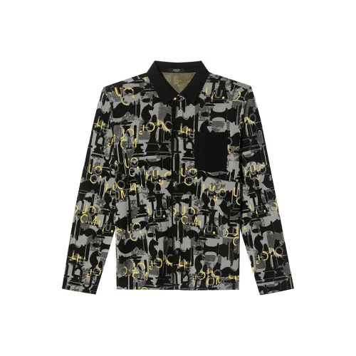 LIU·JO UOMO Свитер Мужской Черный Желтый