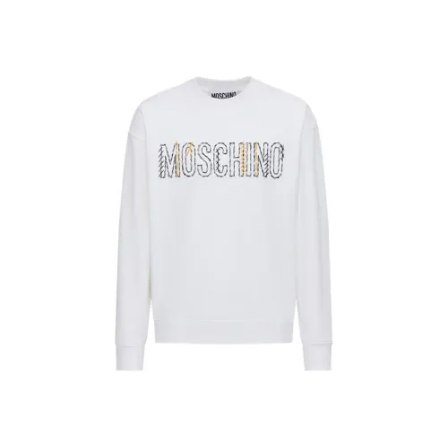 MOSCHINO FW23 Толстовка Мужской Белый