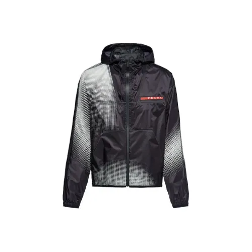 PRADA Куртки и Пальто Мужской Черный Серый