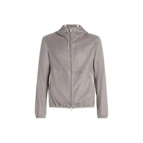 Ermenegildo Zegna Серые Мужские Куртки
