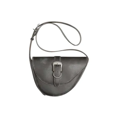 ZARA Полиуретан Saddle Сумка через плечо Мужская Черная