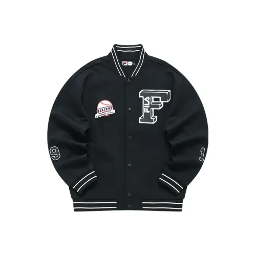 FILA FUSION Baseball серия Куртка Мужская Темно-черная