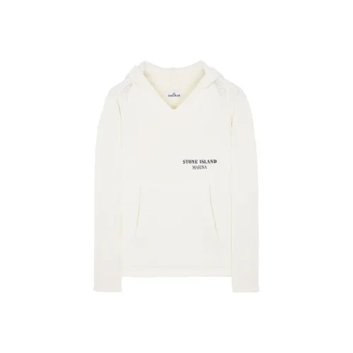 Stone Island Marina Белый Мужской Трикотаж
