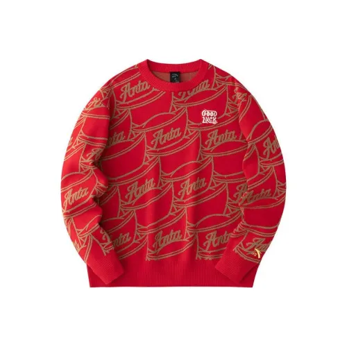 ANTA Life Collection Трикотаж Мужской Intense Красный Фундуковый Коричневый