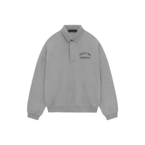 Fear of God ESSENTIALS Овсяный серый/Темный Вереск Мужская Поло