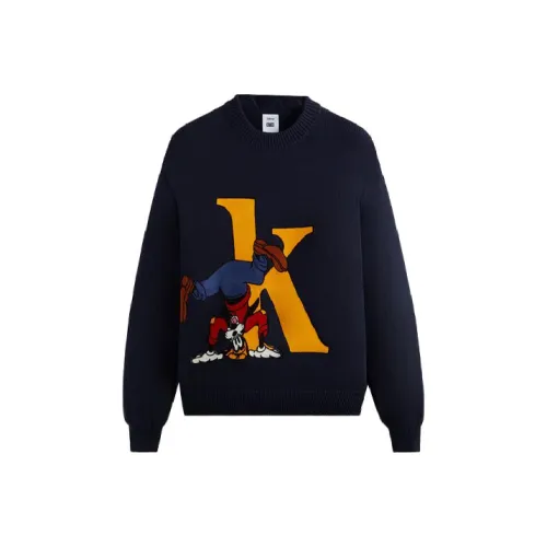 Kith Дисней Co Фирменный черный Унисекс Свитеры