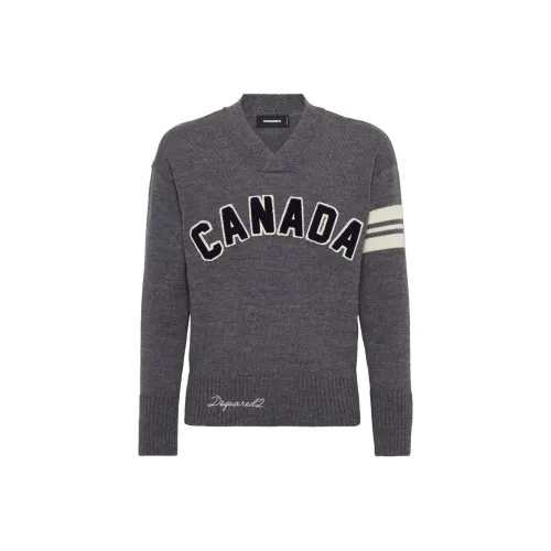 DSQUARED 2 SS25 Свитер Мужской Серый