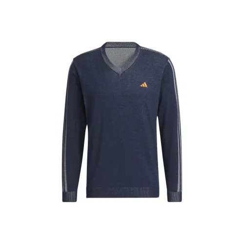 Adidas Свитер Японская версия Мужской Синий