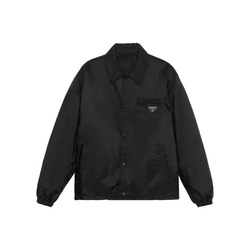 PRADA Мужские черные куртки