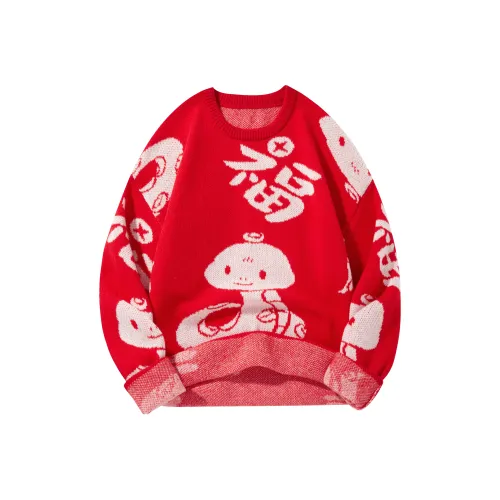 CREAZIONI LA FANTASIA E MOBILE Свитер Унисекс Красный