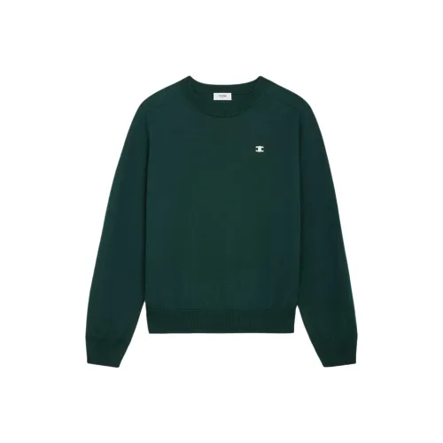 CELINE Зеленые Мужские Свитера