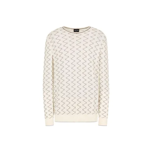 GIORGIO ARMANI SS24 Трикотаж Мужской Светлый Бежевый