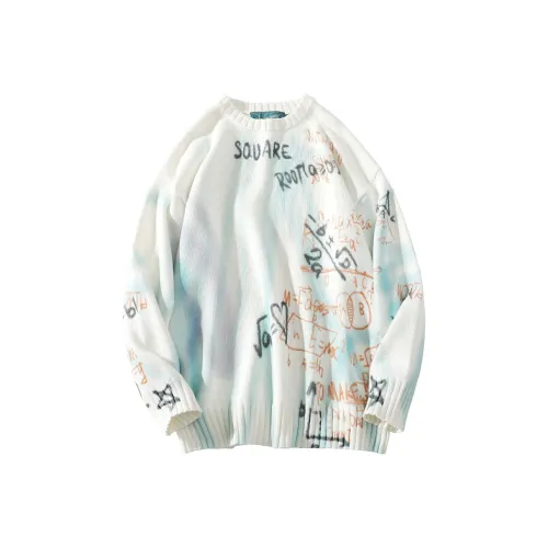 A SQUARE ROOT Свитер Унисекс Белый