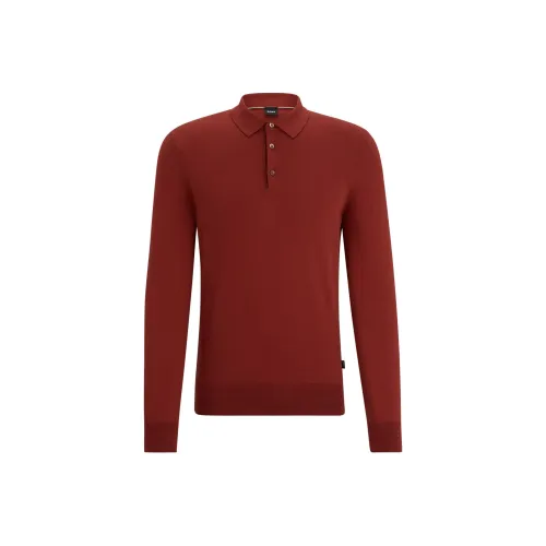 Hugo Boss Темно-красные Мужские Свитера