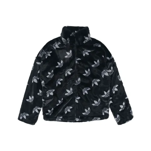 Adidas Originals Monogram Fur Куртка Унисекс Черный