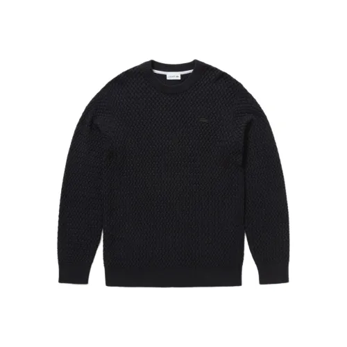 Свитеры для мужчин черного цвета в сотрудничестве с LACOSTE