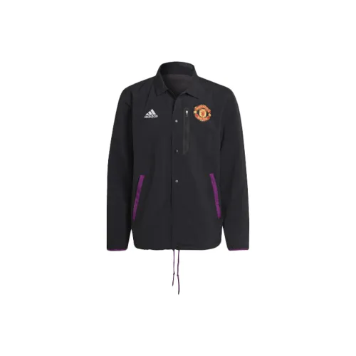 Adidas MUFC Мужские Черные Куртки