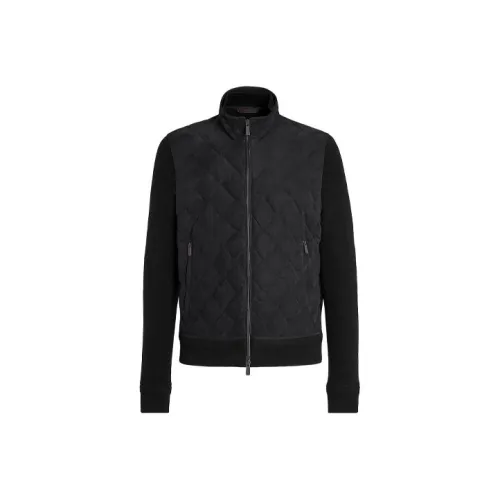 Ermenegildo Zegna Черные Мужские Куртки