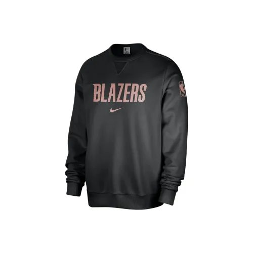 Nike x NBA FW24 Portland Trail Blazers Стандартный выпуск Толстовка Мужской Черный