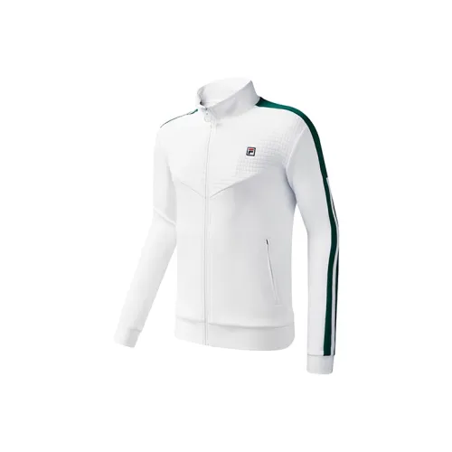 FILA ATHLETICS COACH JACKET Весенний Осенний Мужской Нефритовый Белый