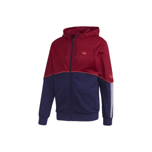 Adidas Originals Темно-фиолетовый Красный Мужские Куртки