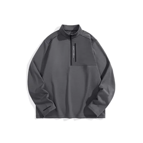 PEACEBIRD MEN Темно-серый 1 Мужские Свитшоты