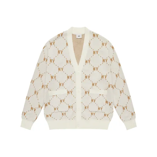 MLB MONOGRAM Коллекция New York Yankees 24FW Трикотаж Унисекс Белый