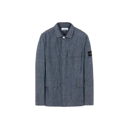 STONE ISLAND Blue Men's Jackets STONE ISLAND Синий Мужские Куртки