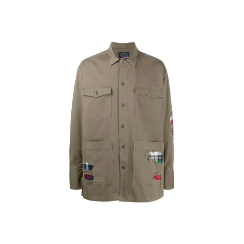 GREG LAUREN Зеленый Мужской Куртки