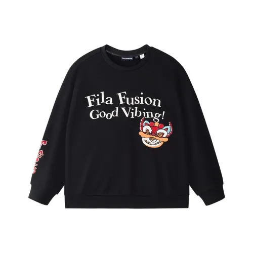 FILA FUSION FOB series Толстовка Мужской Глубокий Черный