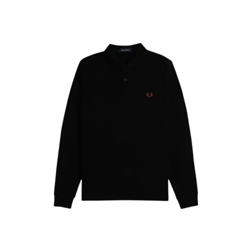 FRED PERRY Поло Мужское Черное