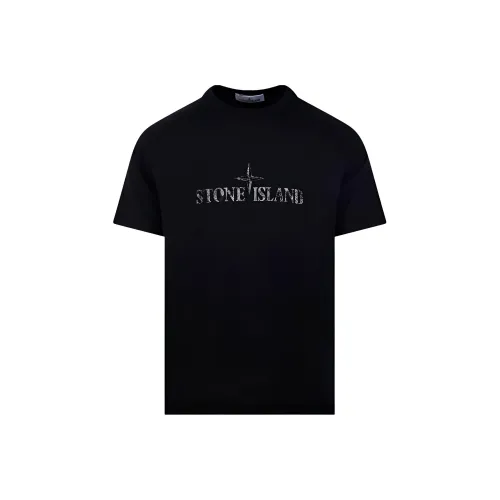 STONE ISLAND Рубашка Мужская Черная