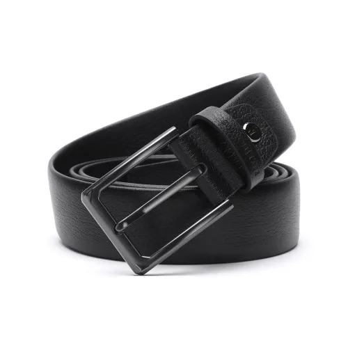 ELLE HOMME Ремни из коровьей кожи Мужской Черный Ширина 3,7 см