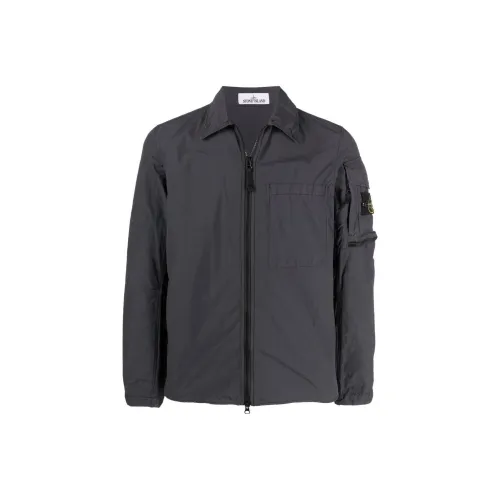 Stone Island Угольный Черный Мужские Куртки