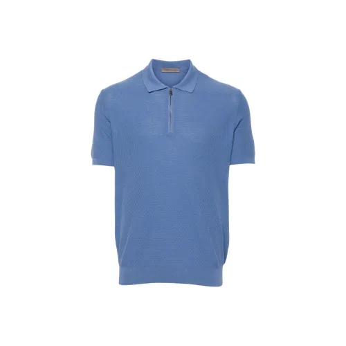 Corneliani SS24 Поло Мужское Цвет Синица