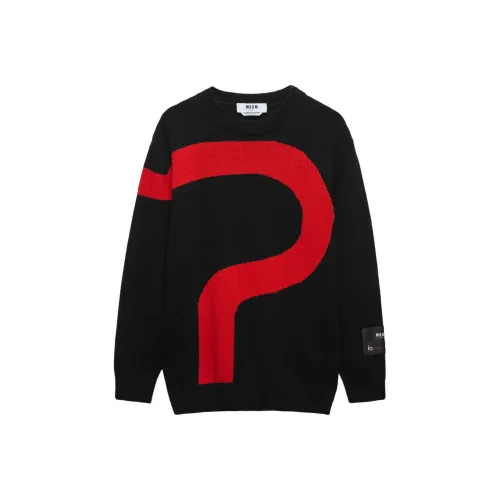 MSGM Черный Мужской Трикотаж