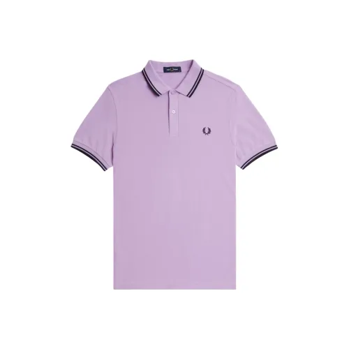 FRED PERRY Поло Мужское Фиолетовое