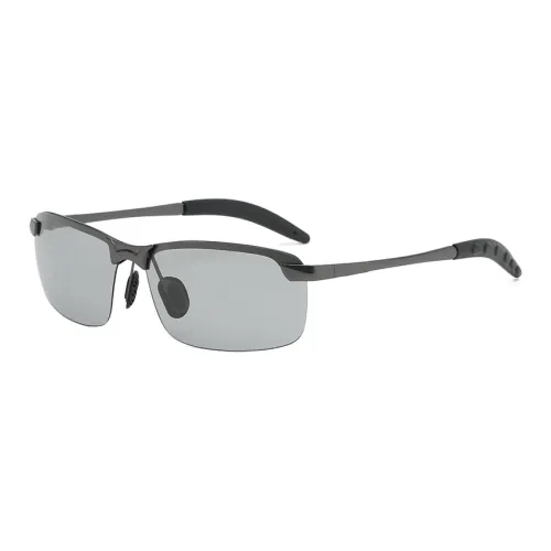 PRETTYALLUSION Металл Резина Квадратные Солнцезащитные очки Мужские