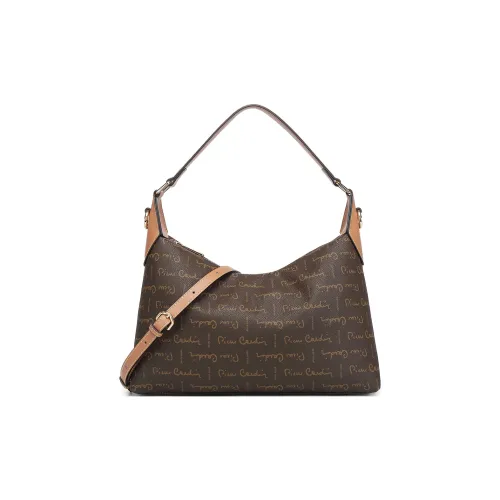 PIERRE CARDIN Сумка через плечо из ПВХ большая женская кофейного и желто-коричневого цвета