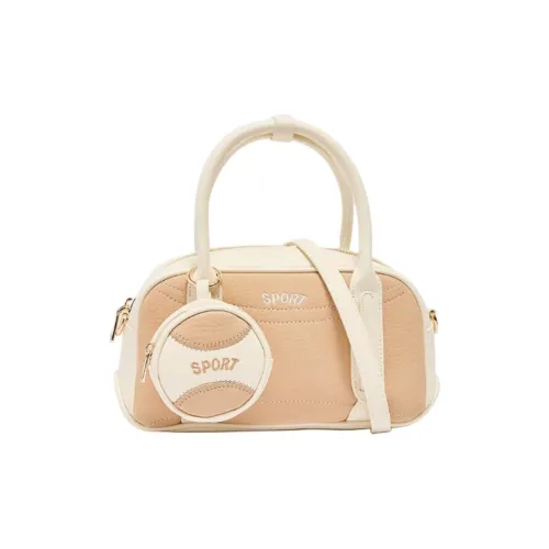 Three Blessings ПУ (полиуретан) Бостон Сумка Плечевая сумка Сумка среднего размера Женская Хаки