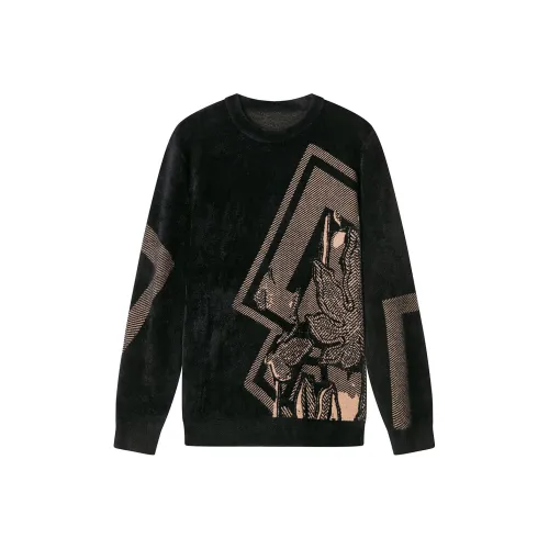 DAVID NAMAN FW23 Свитер Мужской Черный